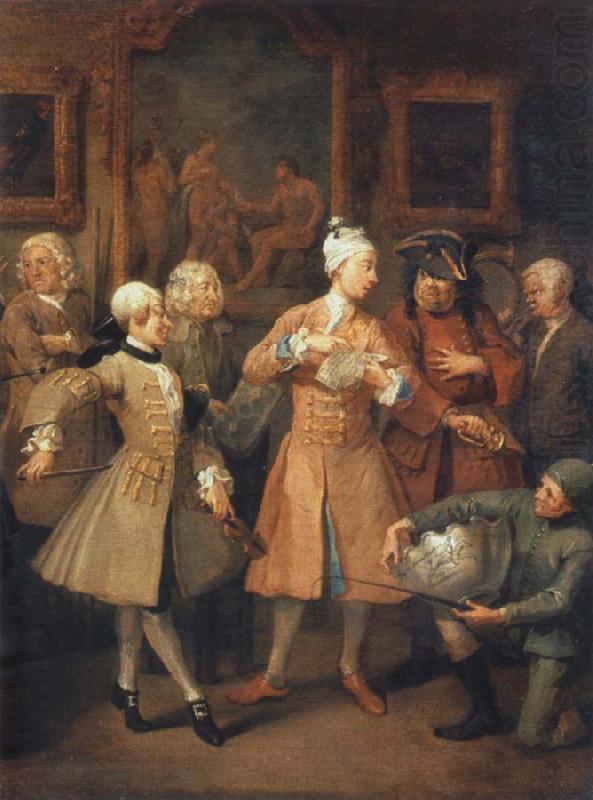 William Hogarth The morning reception china oil painting image
